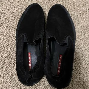 Prada mens slip ons